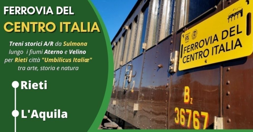 Ferrovia del Centro Italia. Al via il viaggio inaugurale della stagione 2022. Scopri le info