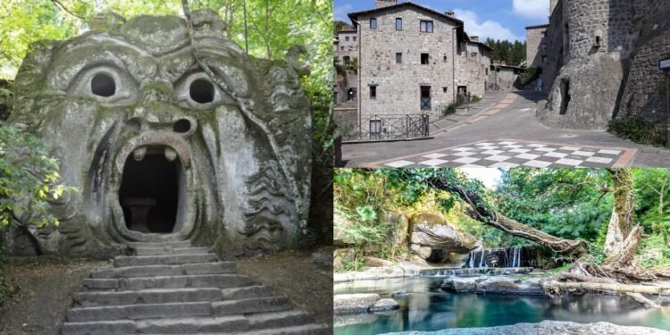 Itinerario nel Lazio. Una Cascata "Fantasy", un Borgo gioiello e un Bosco Sacro