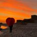 Il Cuore rosso sulla Spiaggia delle Ritorna a Ortona