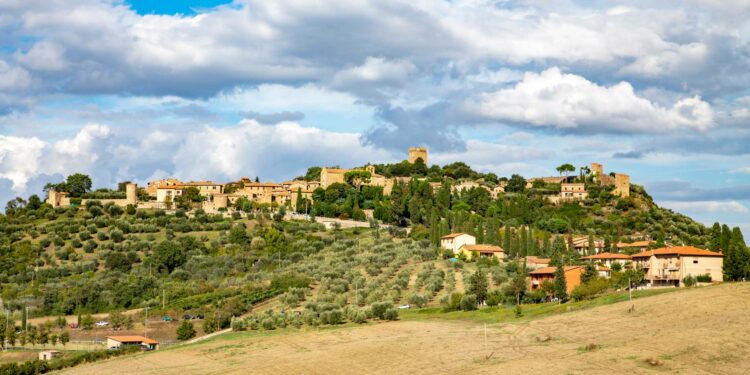 Panorama del borgo di Monticchiello Autori_ Simone Antonazzo