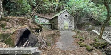 Sorgente di Acquaspasa nei Monti Cimini Soriano (Viterbo).