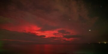 aurora boreale porto di vasto