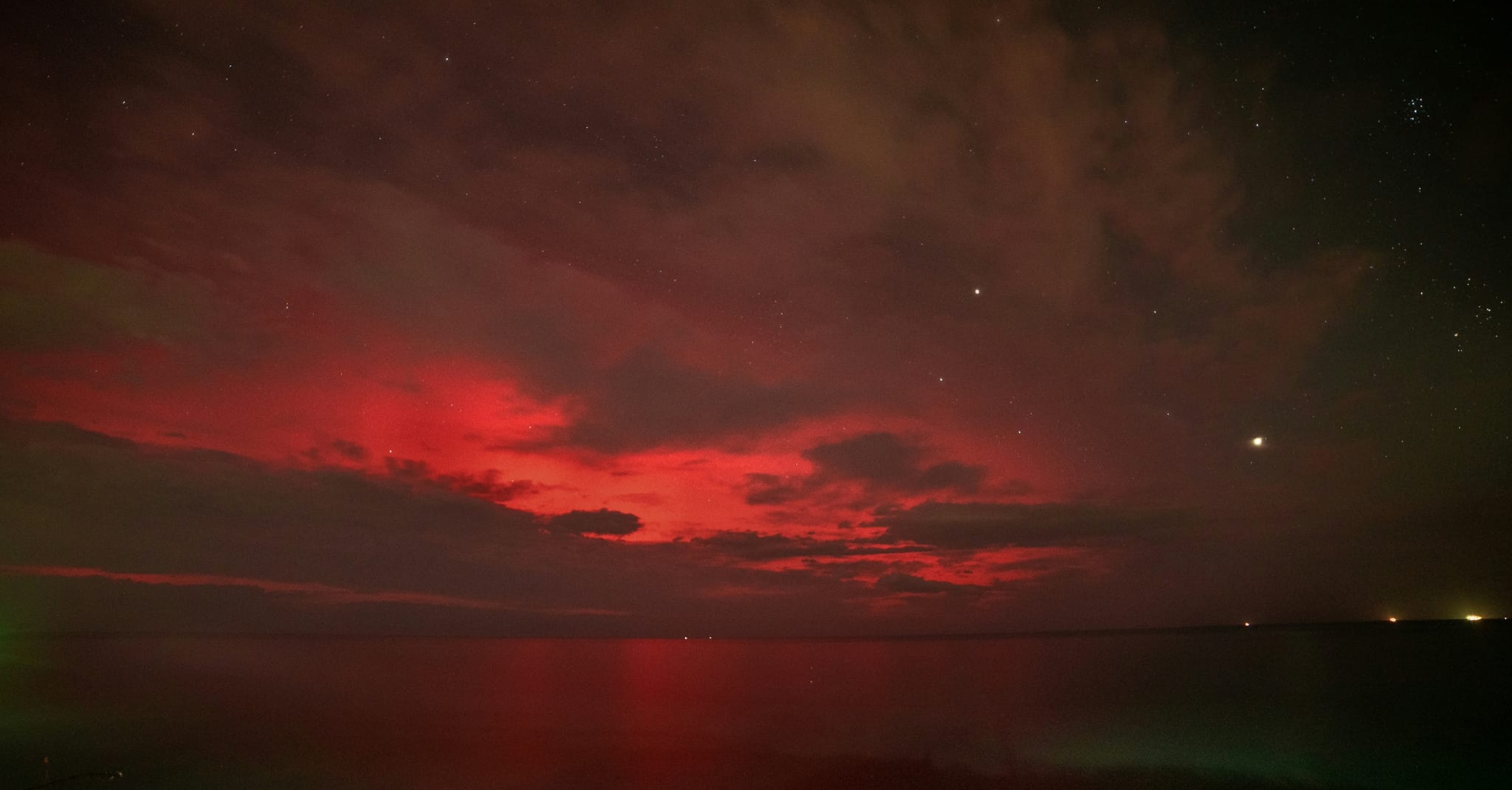 aurora boreale porto di vasto