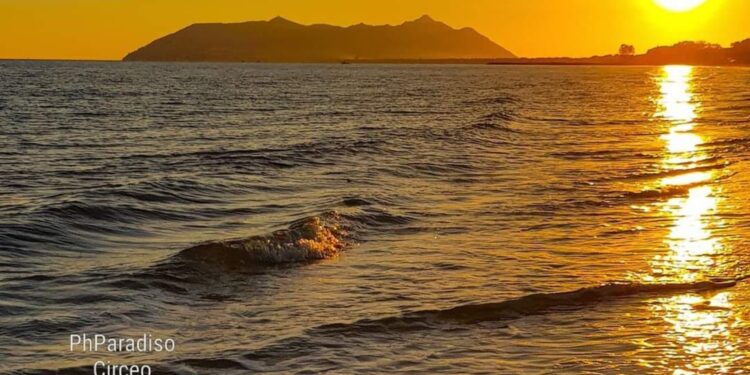 tramonto circeo da terracina