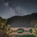 Il lago di San Domenico a Villalago (Aq) in una notte d’estate