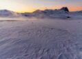 Il silenzio e la pace nel tramonto innevato a Campo Imperatore (AQ)