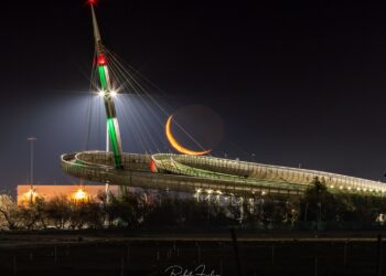 L'ultima luna del 2024. Ponte del Mare Pescara