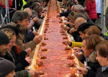 polenta più lunga del mondo tornimparte abruzzo