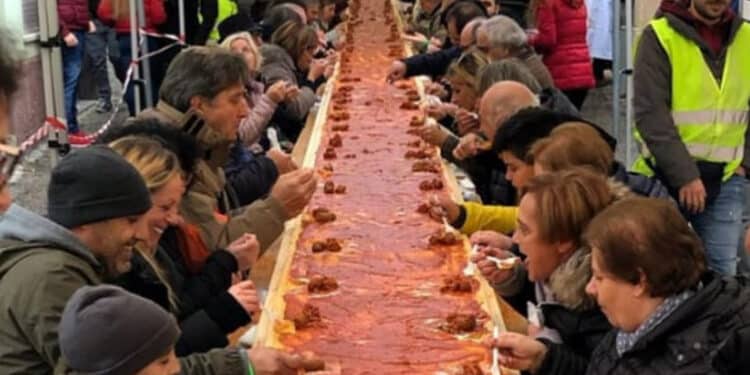 polenta più lunga del mondo tornimparte abruzzo